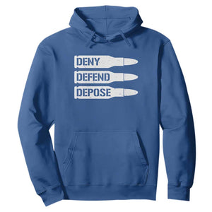 Deny Defend Depose Bullet Hoodie TS09 Royal Blue Print Your Wear