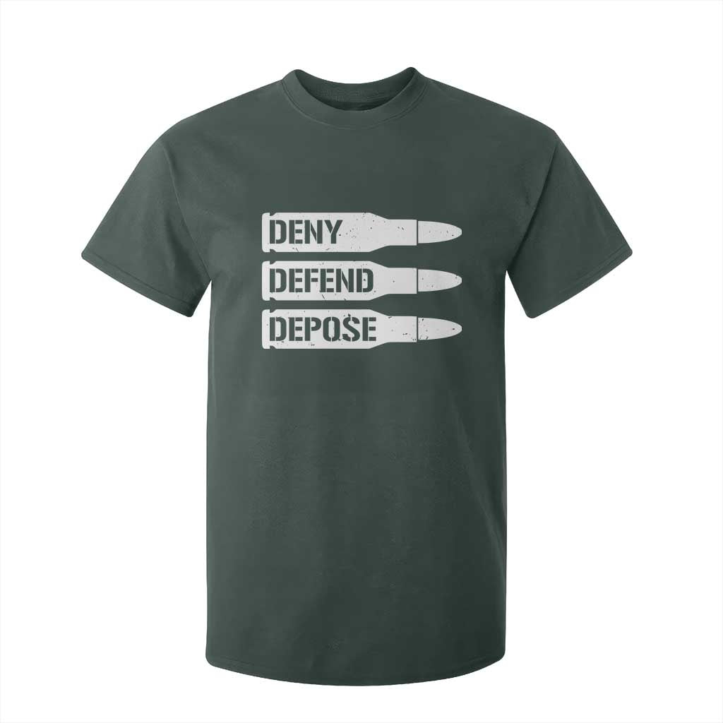 Deny Defend Depose Bullet T Shirt For Kid TS09 Dark Forest Green Print Your Wear