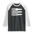 Deny Defend Depose Bullet Raglan Shirt TS09 Black White Print Your Wear