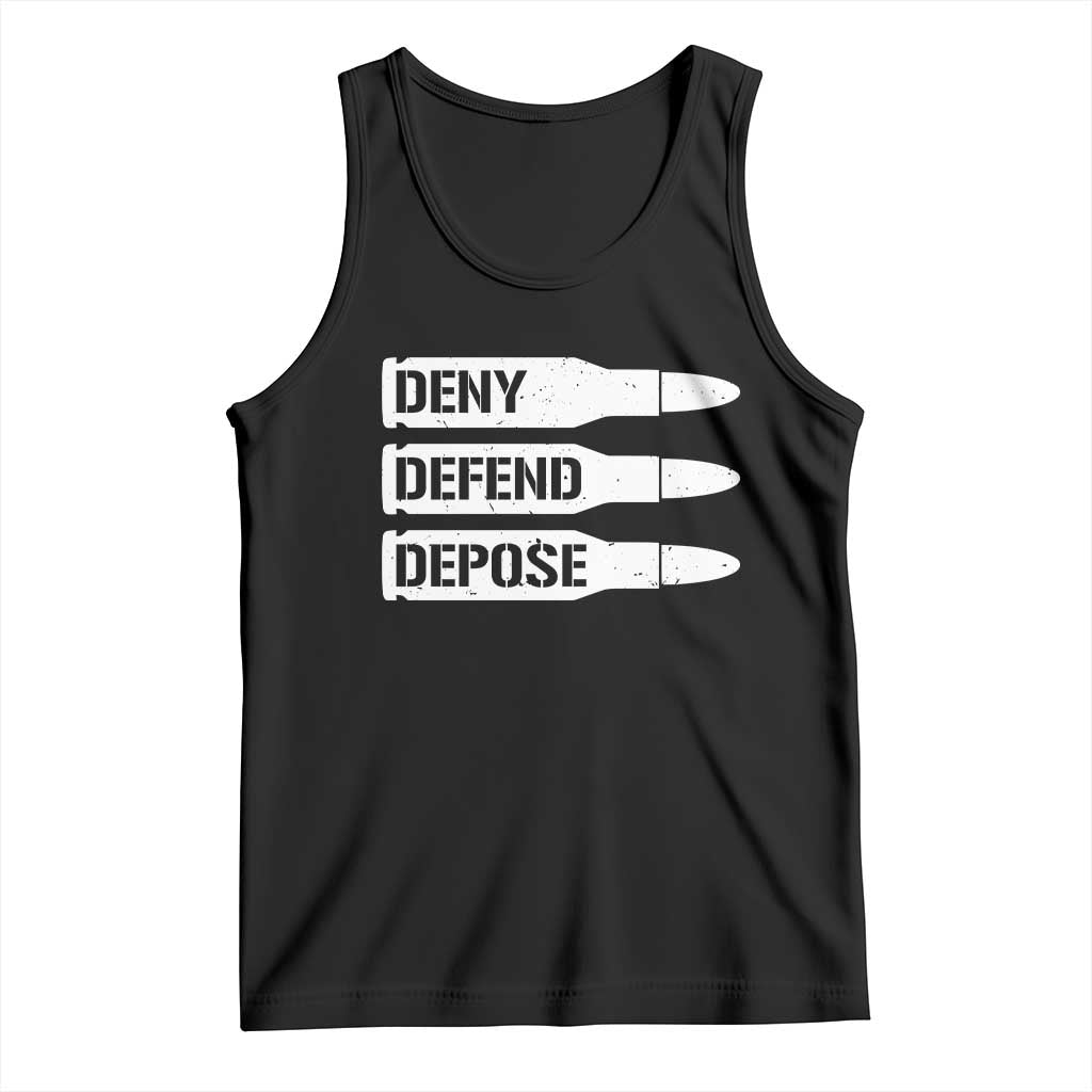 Deny Defend Depose Bullet Tank Top TS09 Black Print Your Wear