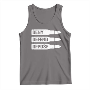 Deny Defend Depose Bullet Tank Top TS09 Deep Heather Print Your Wear