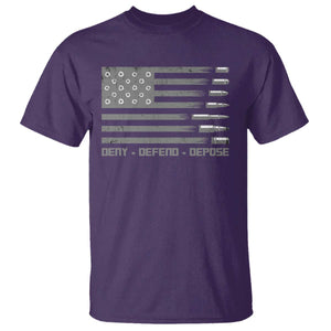 Deny Defend Depose T Shirt Bullet America Flag TS09 Purple Print Your Wear