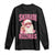 Funny Xmas Long Sleeve Shirt Skibidi Rizzmas Pink Santa Bubble Gum TS09 Black Print Your Wear