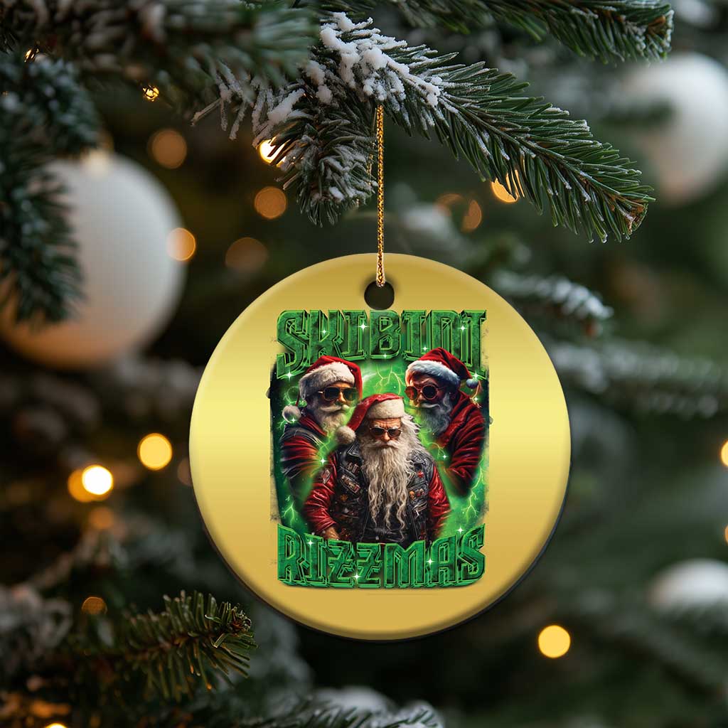 Funny Xmas Christmas Ornament Skibidi Rizzmas Cool Santa Rizz TS09 Print Your Wear