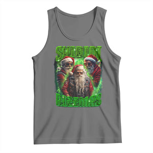 Funny Xmas Tank Top Skibidi Rizzmas Cool Santa Rizz TS09 Black Heather Print Your Wear