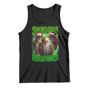 Funny Xmas Tank Top Skibidi Rizzmas Cool Santa Rizz TS09 Black Print Your Wear