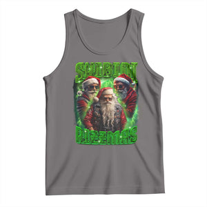 Funny Xmas Tank Top Skibidi Rizzmas Cool Santa Rizz TS09 Deep Heather Print Your Wear