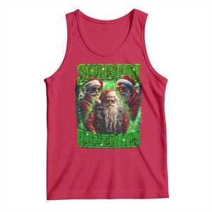 Funny Xmas Tank Top Skibidi Rizzmas Cool Santa Rizz TS09 Red Print Your Wear