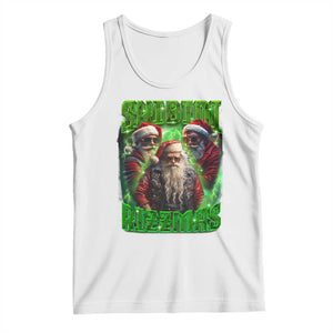 Funny Xmas Tank Top Skibidi Rizzmas Cool Santa Rizz TS09 White Print Your Wear