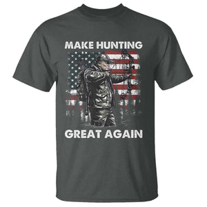 Trump Hunting T Shirt Make Hunting Great Again TS09 Dark Heather Print Your Wear