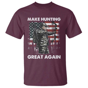 Trump Hunting T Shirt Make Hunting Great Again TS09 Maroon Print Your Wear