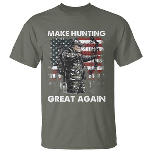 Trump Hunting T Shirt Make Hunting Great Again TS09 Military Green Print Your Wear