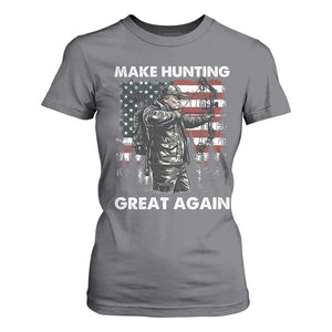 Trump Hunting T Shirt For Women Make Hunting Great Again TS09 Charcoal Print Your Wear