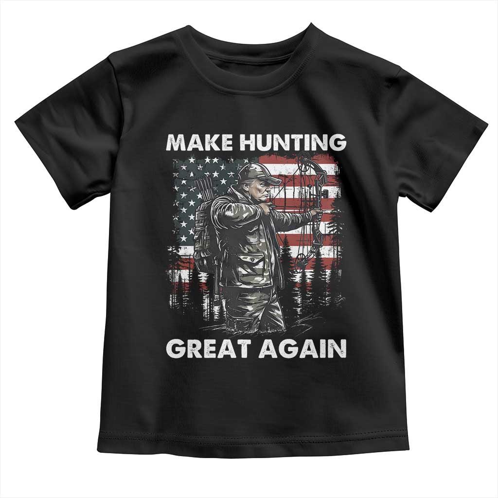 Trump Hunting Toddler T Shirt Make Hunting Great Again TS09 Black Print Your Wear