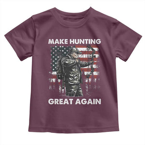 Trump Hunting Toddler T Shirt Make Hunting Great Again TS09 Maroon Print Your Wear