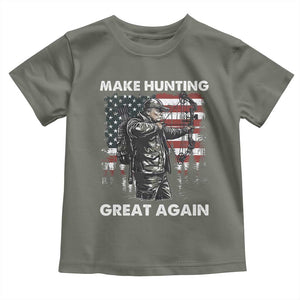 Trump Hunting Toddler T Shirt Make Hunting Great Again TS09 Military Green Print Your Wear