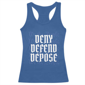 Deny Defend Depose Racerback Tank Top We The People Patriotic TS09 Royal Blue Print Your Wear