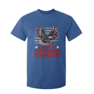 Deny Defend Depose T Shirt For Kid Eagle American Flag TS09 Royal Blue Print Your Wear