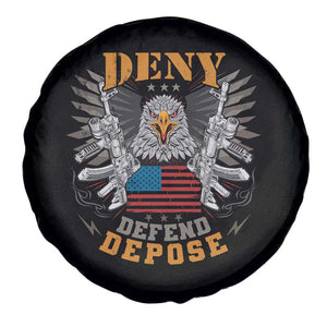 Deny Defend Depose Spare Tire Cover American Eagle Gun TS09 Print Your Wear