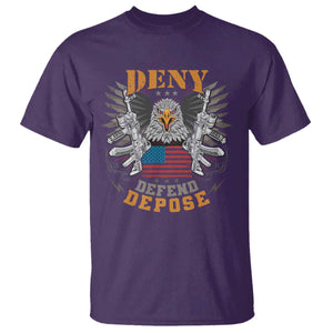 Deny Defend Depose T Shirt American Eagle Gun TS09 Purple Print Your Wear