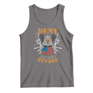 Deny Defend Depose Tank Top American Eagle Gun TS09 Deep Heather Print Your Wear