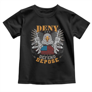 Deny Defend Depose Toddler T Shirt American Eagle Gun TS09 Black Print Your Wear