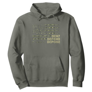 Deny Defend Depose Hoodie Camo American Flag TS09 Military Green Print Your Wear