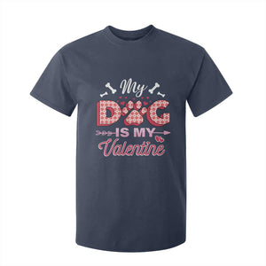 Valentine's Day T Shirt For Kid My Dogs Are My Valentine Pet Heart TS09 Navy Print Your Wear