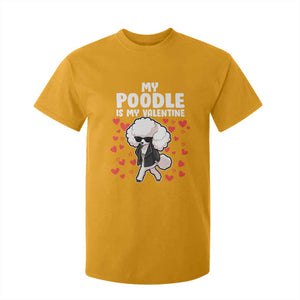 Valentine's Day T Shirt For Kid My Poodle Is My Valentine Cute Dog Heart TS09 Gold Print Your Wear