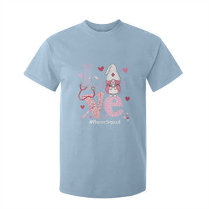 Valentine's Day T Shirt For Kid LOVE Nurse Squad Cute Gnome TS09 Light Blue Print Your Wear