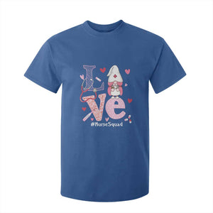 Valentine's Day T Shirt For Kid LOVE Nurse Squad Cute Gnome TS09 Royal Blue Print Your Wear