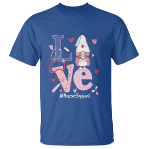 Valentine's Day T Shirt LOVE Nurse Squad Cute Gnome TS09 Royal Blue Printyourwear