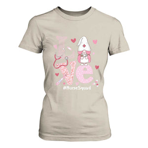 Valentine's Day T Shirt For Women LOVE Nurse Squad Cute Gnome TS09 Sand Print Your Wear