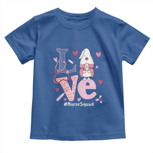 Valentine's Day Toddler T Shirt LOVE Nurse Squad Cute Gnome TS09 Royal Blue Print Your Wear