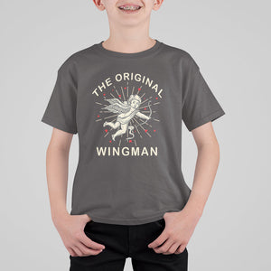 Valentine's Day T Shirt For Kid The Original Wingman Vintage Cupid Aesthestic TS09 Dark Chocolate Printyourwear