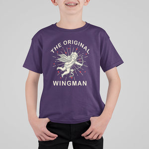 Valentine's Day T Shirt For Kid The Original Wingman Vintage Cupid Aesthestic TS09 Purple Printyourwear