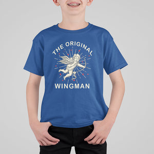 Valentine's Day T Shirt For Kid The Original Wingman Vintage Cupid Aesthestic TS09 Royal Blue Printyourwear