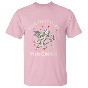 Valentine's Day T Shirt The Original Wingman Vintage Cupid Aesthestic TS09 Light Pink Printyourwear