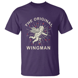 Valentine's Day T Shirt The Original Wingman Vintage Cupid Aesthestic TS09 Purple Printyourwear