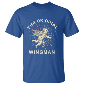 Valentine's Day T Shirt The Original Wingman Vintage Cupid Aesthestic TS09 Royal Blue Printyourwear