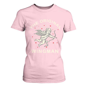 Valentine's Day T Shirt For Women The Original Wingman Vintage Cupid Aesthestic TS09 Light Pink Print Your Wear