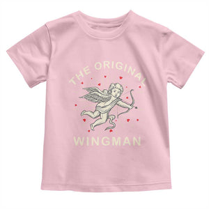 Valentine's Day Toddler T Shirt The Original Wingman Vintage Cupid Aesthestic TS09 Light Pink Print Your Wear