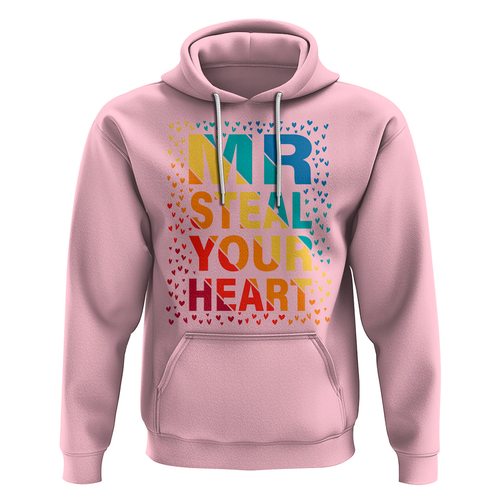 Valentine's Day Hoodie Mr Steal Your Heart Funny Rainbow Heart TS09 ...