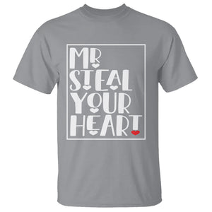 Valentine's Day T Shirt Mr Steal Your Heart Funny Heart TS09 Sport Gray Printyourwear