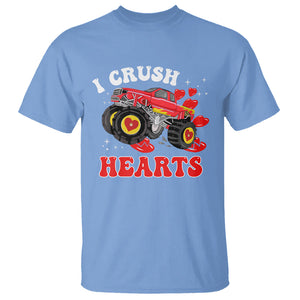 Valentine's Day T Shirt I Crush Hearts Monster Truck TS09 Carolina Blue Printyourwear