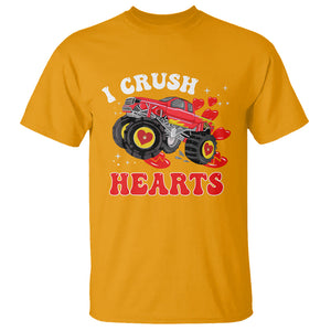 Valentine's Day T Shirt I Crush Hearts Monster Truck TS09 Gold Printyourwear