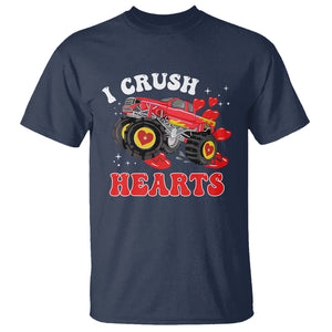 Valentine's Day T Shirt I Crush Hearts Monster Truck TS09 Navy Printyourwear