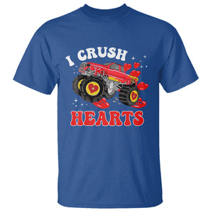 Valentine's Day T Shirt I Crush Hearts Monster Truck TS09 Royal Blue Printyourwear