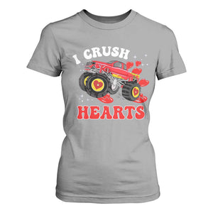 Valentine's Day T Shirt For Women I Crush Hearts Monster Truck TS09 Sport Gray Print Your Wear