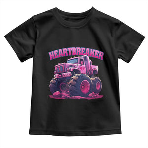 Valentine's Day Toddler T Shirt Tractor Heartbreaker Monster Truck Funny TS09 Black Print Your Wear